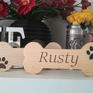 Dog Bone Sign, Sign for the door, den, office, or the dogs food/water dish