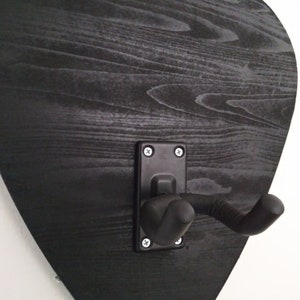 Colgador de pared para púas de guitarra: madera de abeto negro, regalo para músicos