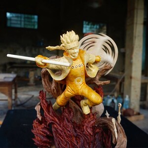 Figurine Naruto et Kurama de collection - 20 cm - Shibugo