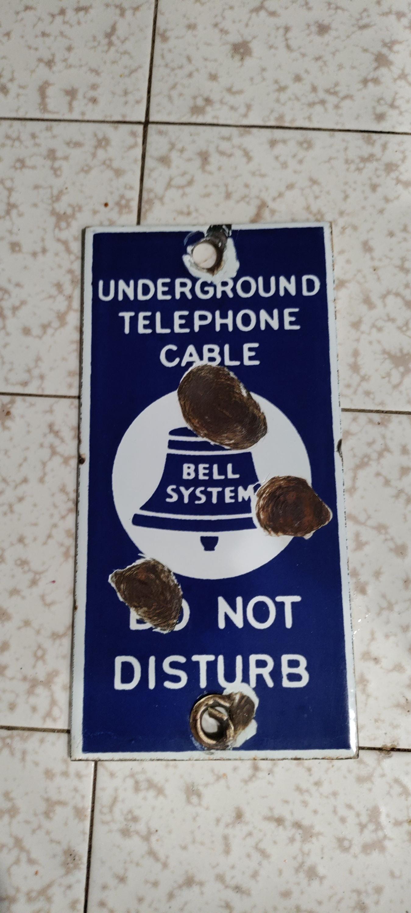 Vintage Bellsouth Porcelain Sign - Etsy