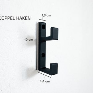 Coat hooks for acoustic panels square in various designs sturdy hooks wardrobe decoration 3D printing universal design image 5