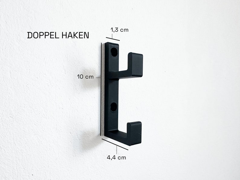 Coat hooks for acoustic panels square in various designs sturdy hooks wardrobe decoration 3D printing universal design image 5