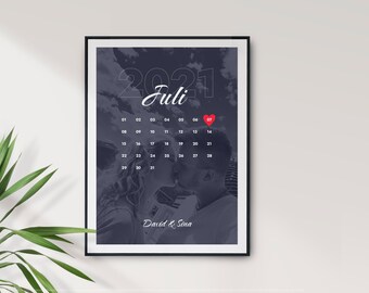 Poster "Our Day" personalized anniversary, birthday, birth, wedding etc