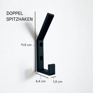 Kleiderhaken für Akustikpaneele eckig in verschiedenen Ausführungen stabile Haken Garderobe Dekoration 3D Druck Universal Design Bild 3