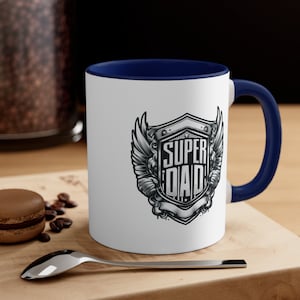 Stylish Super Dad Coffee Mug | Personalized Gift | Custom Mug | Dad Coffee Cup | Perfect Gift For Him