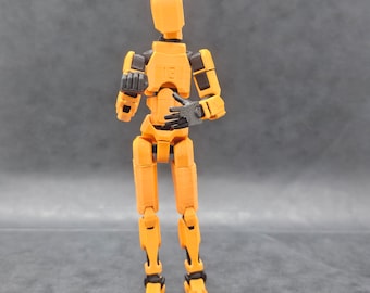 Dummy 13 3D Printed Dummy 13 Multi-Jointed Movable Shapeshift Robot 3D Printed Mannequin Lucky 5 Character Figures Toys Game For Kids Gifts