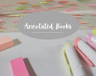 Annotated Books l BookTok l Personalized Books l Gifts for Book Lovers