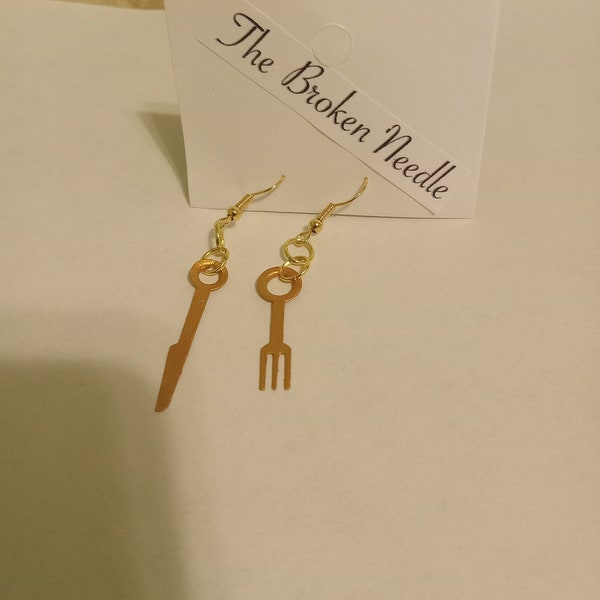 Knife Earrings Etsy