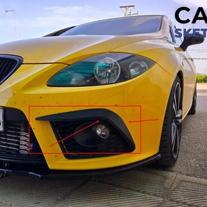 Seat Leon 1P Cupra Pre Facelift 05&#39;-09&#39; frontverlenging grills set