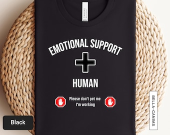 感情サポートシャツ - おもしろソーシャルワーカーTシャツ - 学校心理学者へのギフト | 1017T