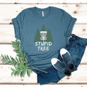 Dummer Baum Disc Golf Shirt | Lustiges Disc Golf Tee | Tolles Geschenk für Disc Golfer | 0499 Bild 5