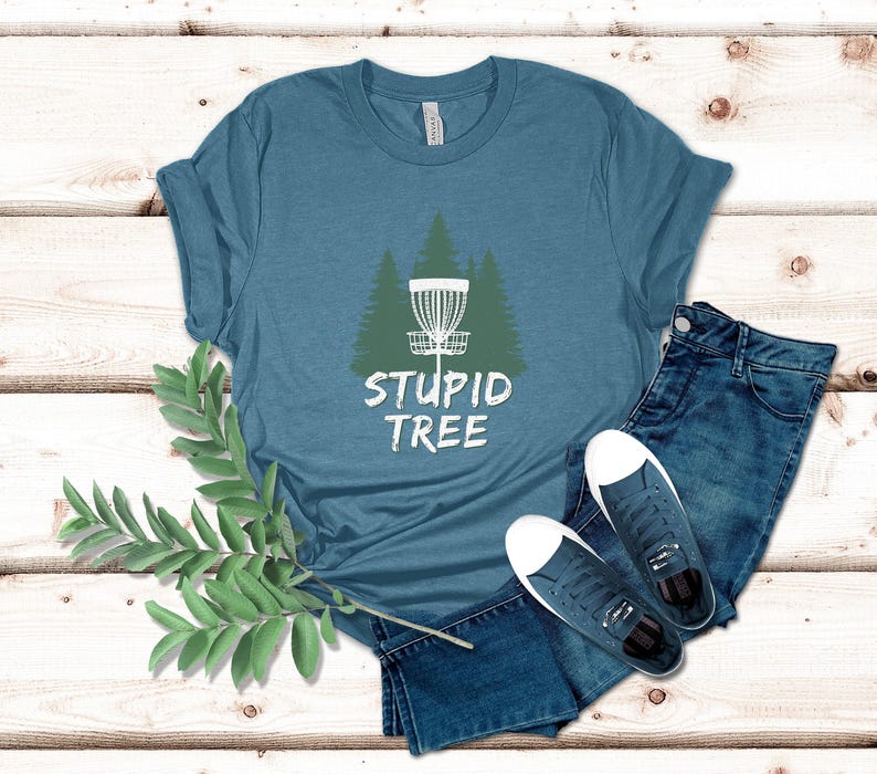 Dummer Baum Disc Golf Shirt | Lustiges Disc Golf Tee | Tolles Geschenk für Disc Golfer | 0499 Bild 5