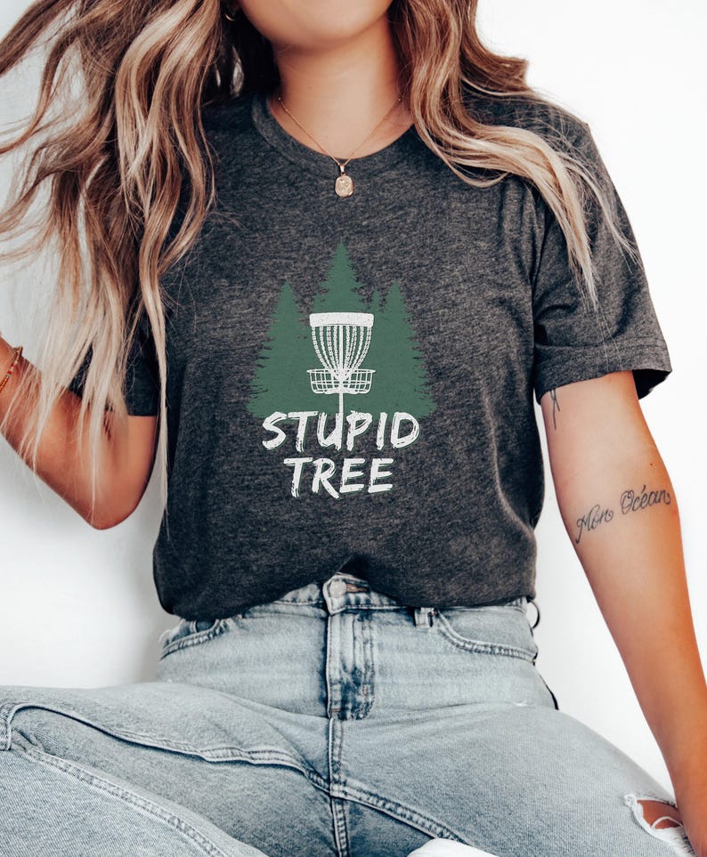Dummer Baum Disc Golf Shirt | Lustiges Disc Golf Tee | Tolles Geschenk für Disc Golfer | 0499 Bild 3