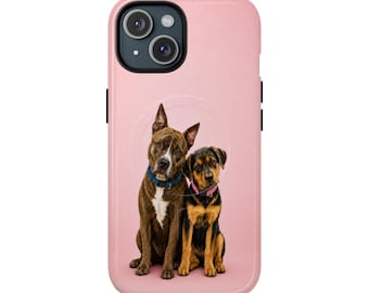 Loyal Companions Magnetic Protective Dog Case | Pink and Blue Phone Covers for iPhone