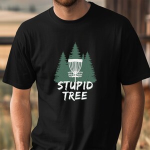 Dummer Baum Disc Golf Shirt | Lustiges Disc Golf Tee | Tolles Geschenk für Disc Golfer | 0499 Bild 2
