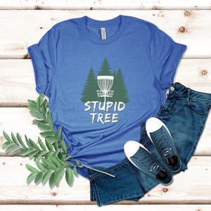 Dummer Baum Disc Golf Shirt | Lustiges Disc Golf Tee | Tolles Geschenk für Disc Golfer | 0499 Bild 4