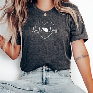 Heartbeat Otter Tshirt, Otter Lover Tshirt, Great gift for the otter lover in your life | 0413