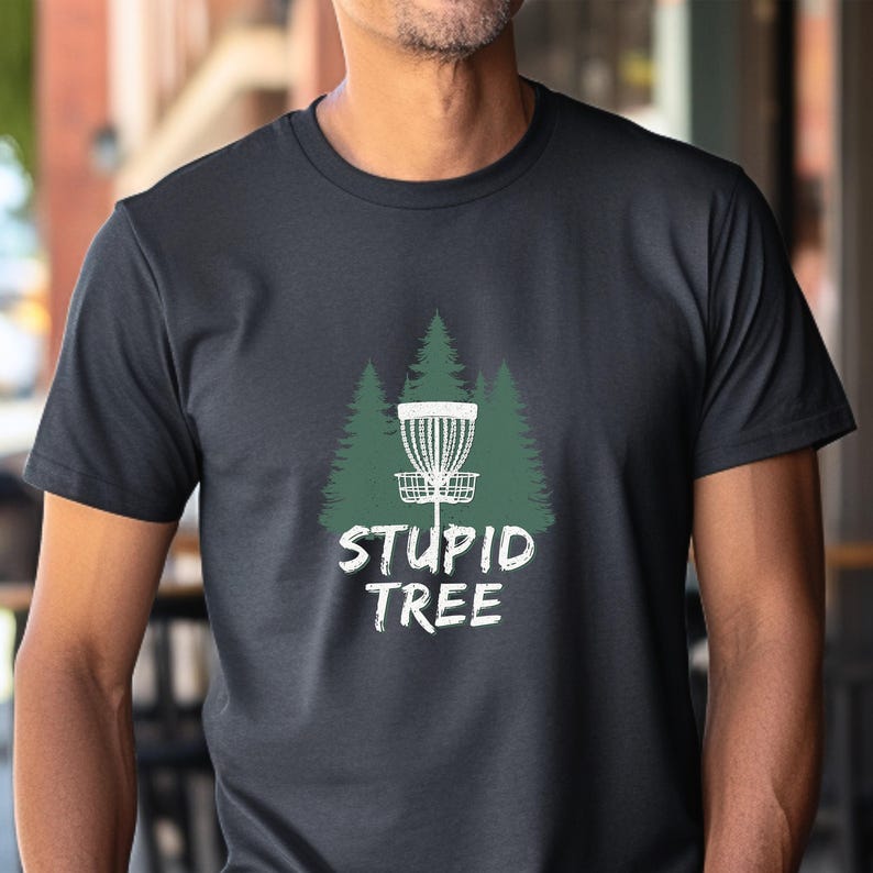 Dummer Baum Disc Golf Shirt | Lustiges Disc Golf Tee | Tolles Geschenk für Disc Golfer | 0499 Bild 1