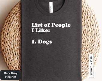 好きな人のリストシャツ、犬の飼い主シャツ、内向的シャツ、社会不安シャツ、新しい人、うつ病シャツ、反社会性シャツ | 0946