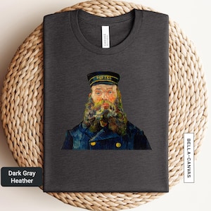Van Gogh Postman Shirt, Vincent Van Gogh Artsy Shirt, Gift for Art Teacher, Famous Impressionism T-Shirt, Funny Vintage Tee | 0921