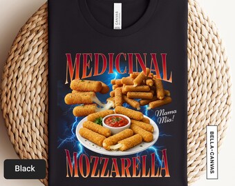 薬用モッツァレラシャツ - ブートレグラップTシャツ - 面白いグルメギフト | 1021T