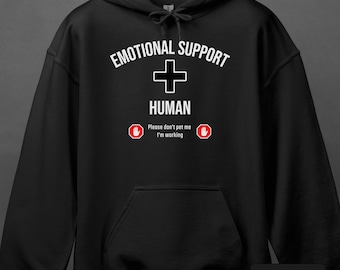 感情サポート人間パーカー - 面白い内向型スウェットシャツ - 刺激過多ギフト | 1017H