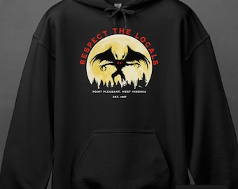 地元を尊重するモスマンパーカー - ウェストバージニア州の未確認生物スウェットシャツ - フォークロアギフト | 0967
