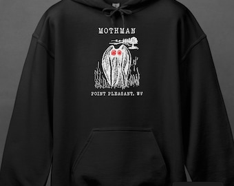 モスマンパーカー - ウィアードコア クリプティッド スウェットシャツ - 地元を尊重 | 0968