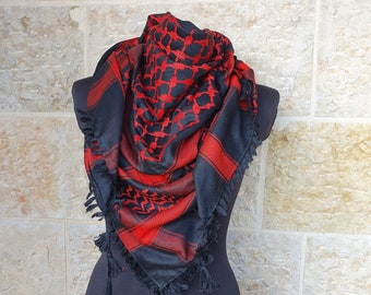 Palestinian handmade Kuffiyeh scarf (Made in Palestine)