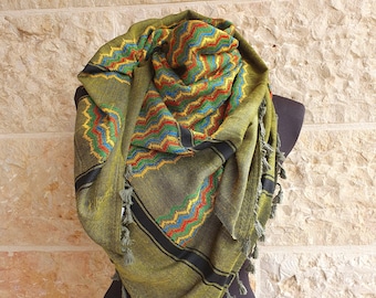 Palestine Hirbawi Kufiya scarf (made in Palestine)