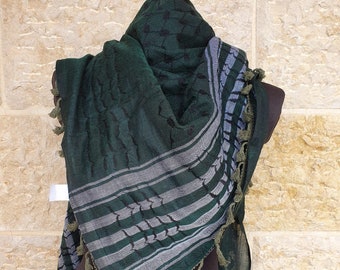 Palestine Hirbawi Kufiya scarf (made in Palestine)