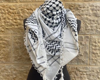 Sciarpa Kuffiyeh palestinese fatta a mano (Made in Palestine)