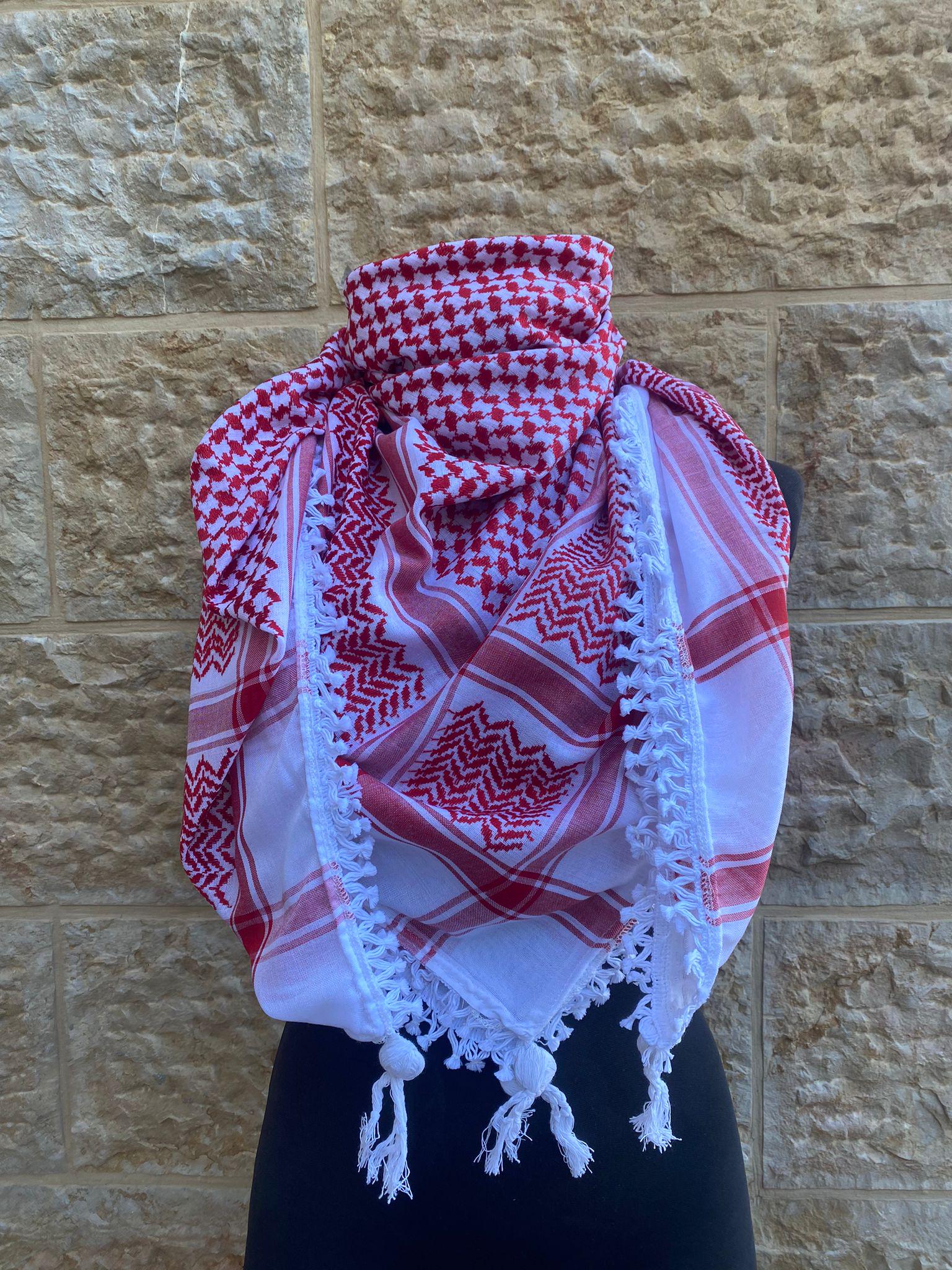 HIRBAWI パレスチナ製 Kufiya クーフィーヤ クフィーヤ 刺繍 Hirbawi Kufiya - Home Of The Palestinian Scarf