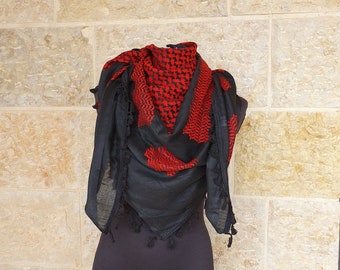 Palestine Hirbawi Kufiya scarf (made in Palestine)