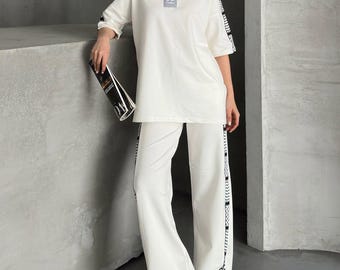 Completo coordinato oversize bianco Watan