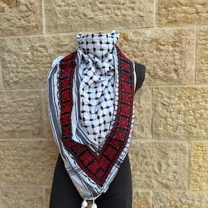 The Modern Palestinian Artist Kufiyah scarf (Made In Palestine)