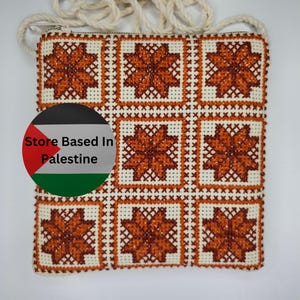 Medium Handmade Palestinian Embroidered Bag – Made in Palestine