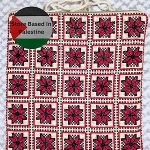 Large Handmade Palestinian Embroidered Bag – Made in Palestine