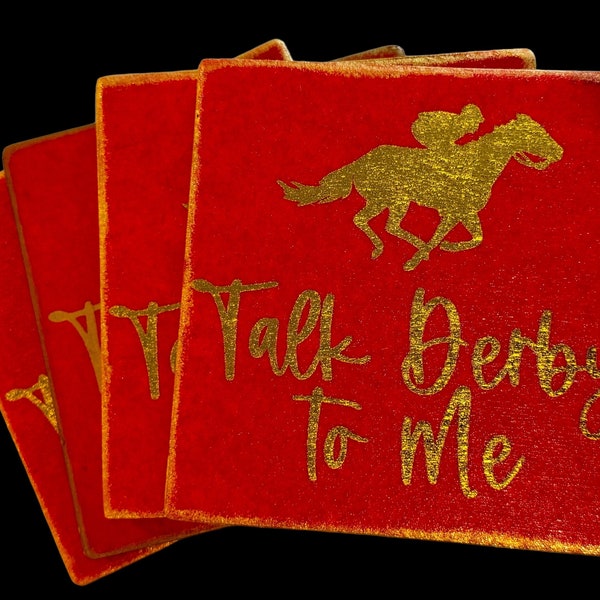 Talk DERBY to me COASTERS| Set of 4