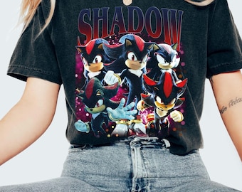 Comfort Colors© Shadow The Hedgehog T-Shirt Heroes Tee Sonic Heroes Vintage Gift Shirt