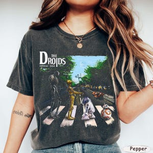 Comfort Colors© Vintage Star Wars Droids Shirt, Droids Abbey Road T-shirt, Magic Kingdom, Galaxy&#39;s Edge, Star Wars Fan, Birthday Gift Tee