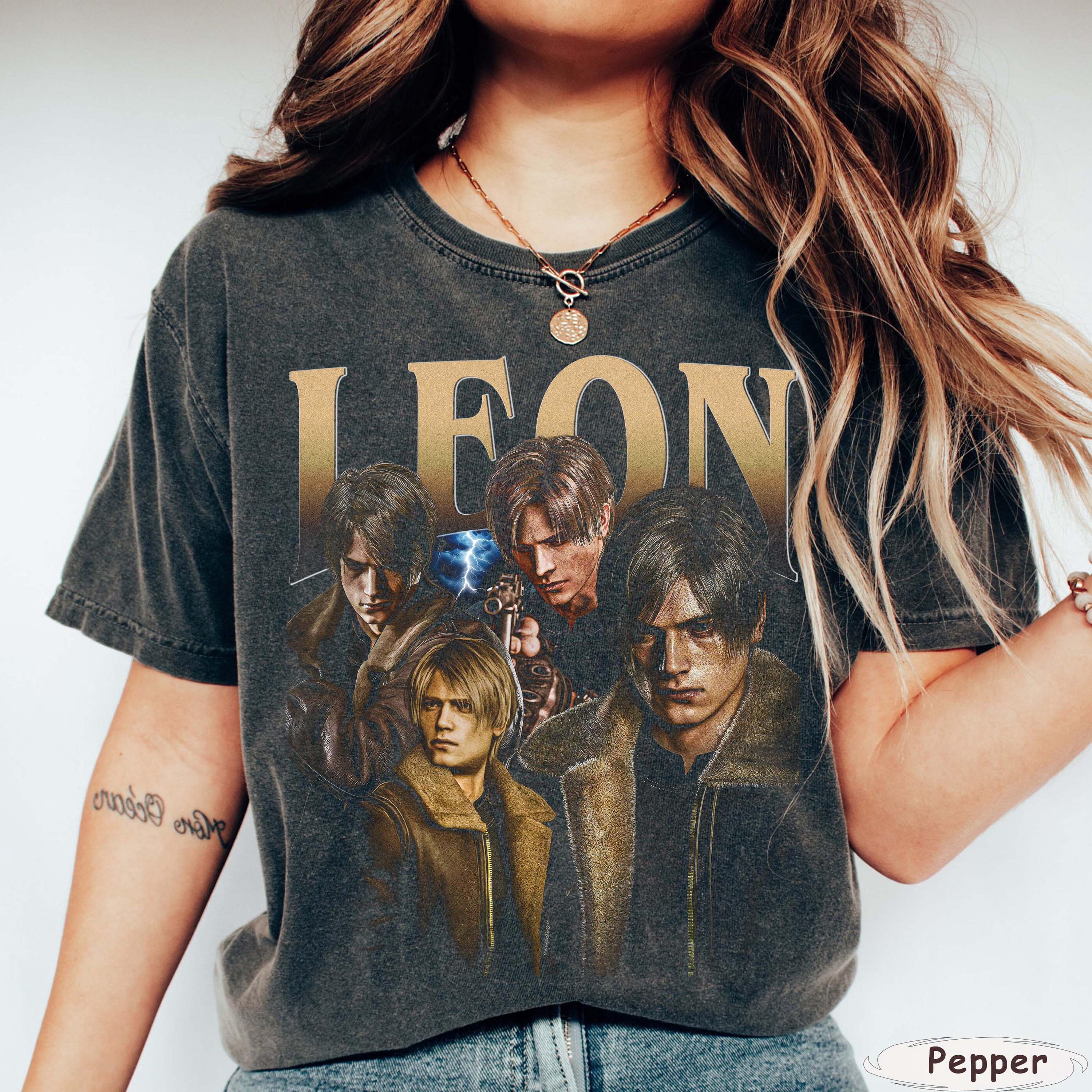 Comfort Colors Leon S. Kennedy Vintage T-shirt, Oversized Washed 