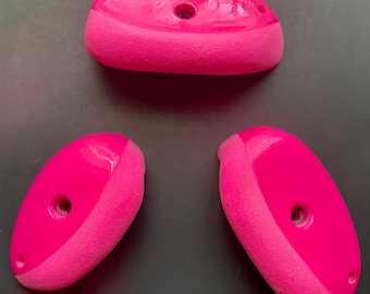 Rock Climbing - Dual Tex Jug Set - Bolt On Climb Holds Set - Jug Holds - Climbing Holds - Set of 3 Large Dual Tex Jugs