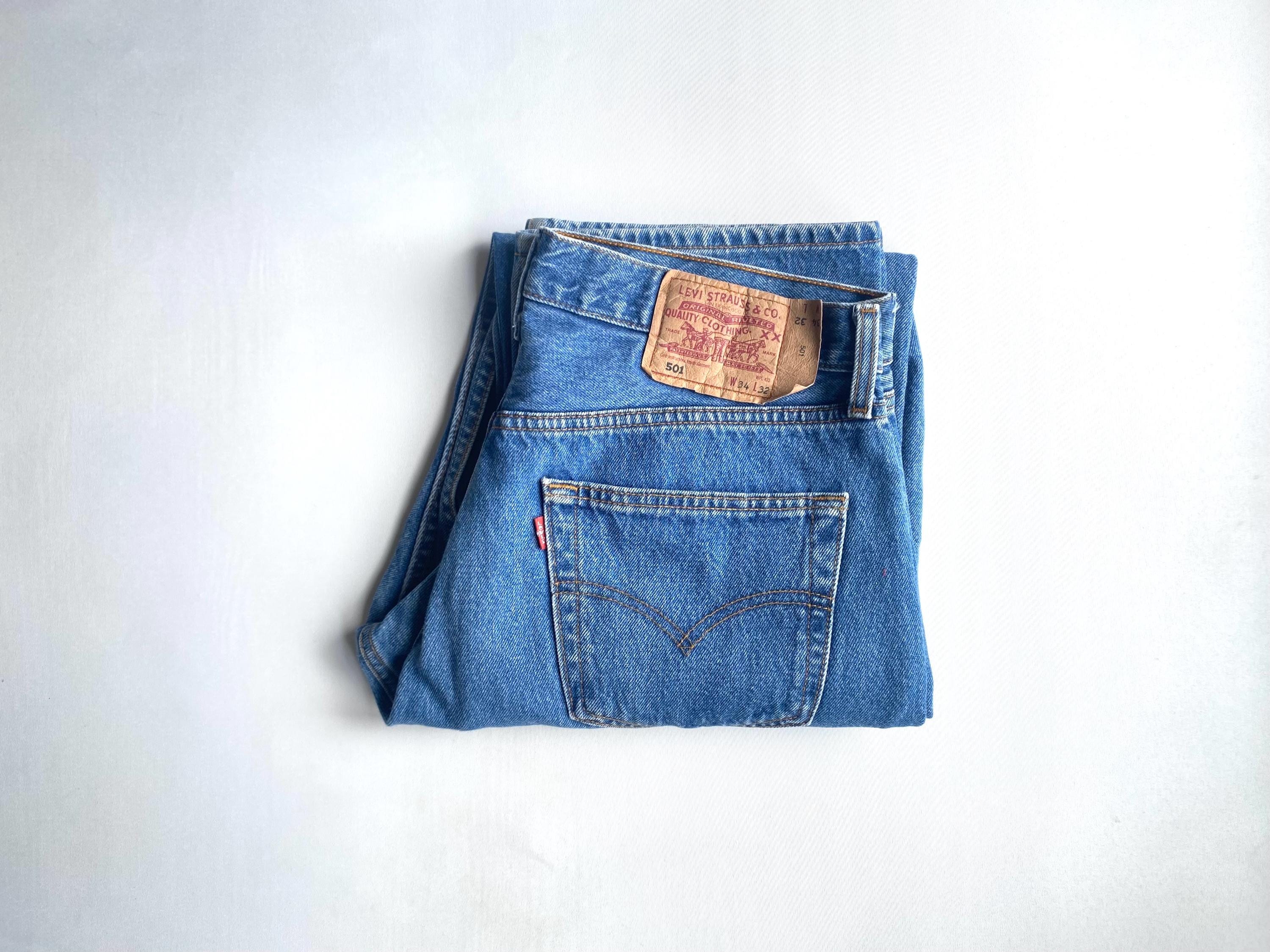 Levi Jeans 34 501 - Etsy Canada