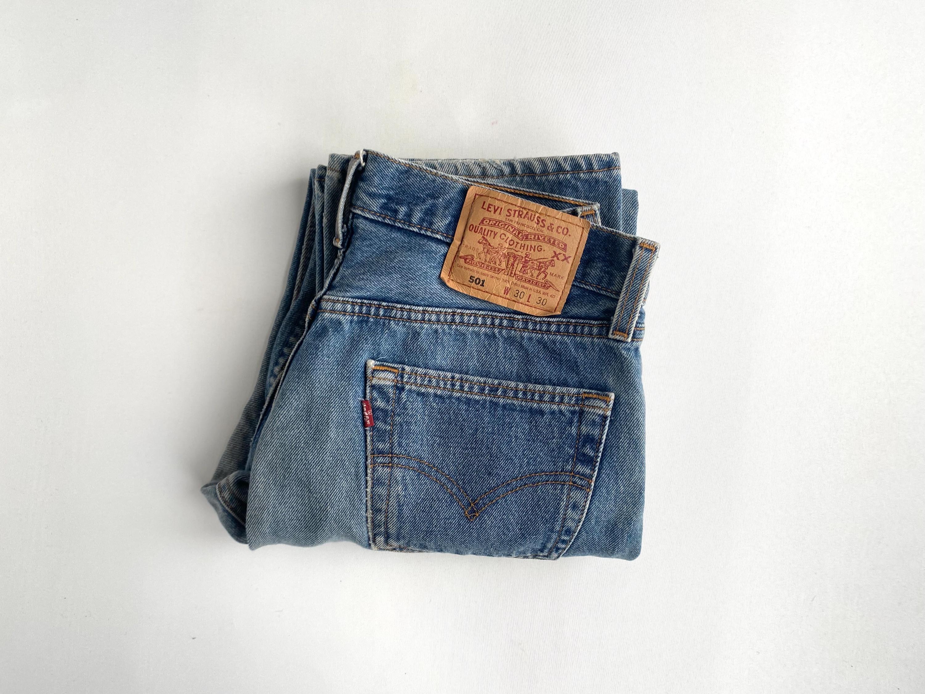 90s Vintage Levi's 501 (30x30, Actual 29x29). Made in USA 1997. - Etsy