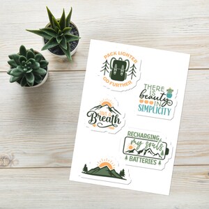 Camping Sticker sheet | Outdoor Stickers | Adventure