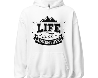Życie to przygoda Bluza z kapturem unisex