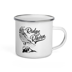 Ridge Raven Enamel Mug