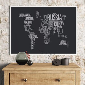 Countries Map Canvas, World Map Canvas, Map Wall Art, Decor Map Art, World Map Wall Art, Wall Art Canvas, Modern Wall Art, World Map Print,