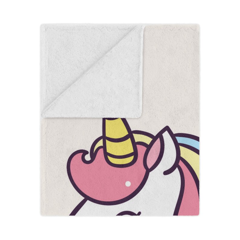 Unicorn Minky Blanket Etsy